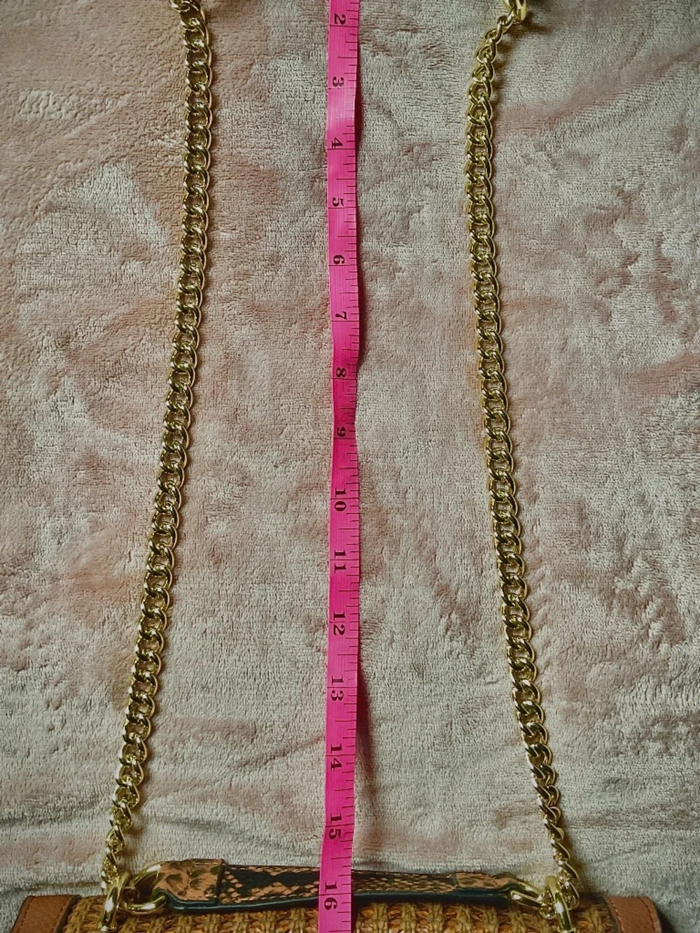 Steve Madden Throwback Turnkey Shoulder Chain Top Handle Pebble Faux Leather Tan